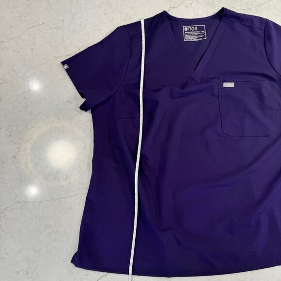 FIGS Catarina V-Neck Scrub Top Purple Jam (PO 4994) Women’s 3XL Rare LE Retired - Picture 5 of 11